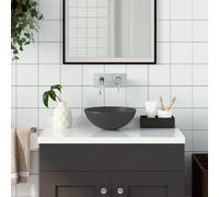 vidaXL Lavabo - Gris Foncé