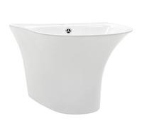 vidaXL Lavabo mural céramique émaillée blanc 470×450×370 mm