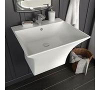 vidaXL Lavabo mural céramique 143019 500 x 450 x 410 mm Blanc