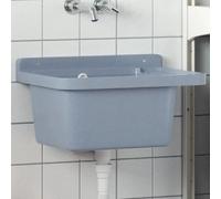 VidaXL Lavabo mural résine 50x35x24 cm