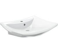 vidaXL Lavabo n céramique rectangulaire avec trop-plein et trou de robinetterie