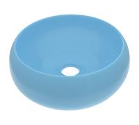 vidaXL Lavabo ond Mat Bleu clair 40x15 cm Céramique