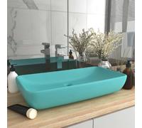 VidaXL Lavabo rectangulaire Céramique Vert clair