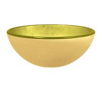 vidaXL Lavabo Vasque à Poser de Toilette Lave-mains de Salle de Bain Lavabo de Salle d'Eau Maison Intérieur Verre Trempé 30x12 cm Doré