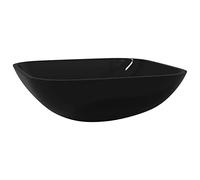 vidaXL Lavabo en verre 42x42x14 cm noir
