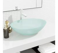 vidaXL Lavabo Verre Dépoli