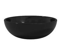 vidaXL Lavabo Verre trempé 35x12 cm Noir