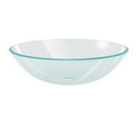 vidaXL Lavabo Verre Trempé Transparent Lavabo Vasque Evier à Poser Bain