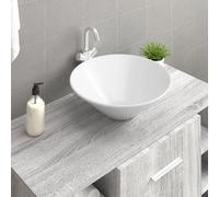 vidaXL Lavabos (lot de 2) 42x42x14 cm - Céramique Blanc