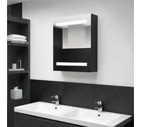 vidaXL LED Armoire - Noir 50x14x60 cm