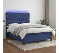 vidaXL LED Bleu 140x200 cm