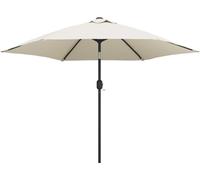 vidaXL Parasol de jardin porte-à-faux 42204 avec éclairage LED 3 m blanc sable