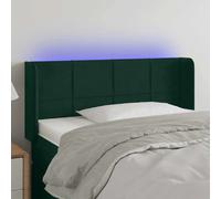 vidaXL LED Headboard - Dark Green
