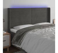 vidaXL LED Headboard - Dark Grey