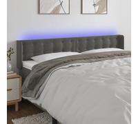 vidaXL LED Headboard - Dark Grey