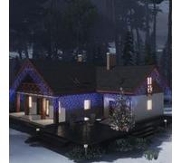 vidaXL Lichtgordijn met 400 LED's en 8 functies 10 m blauw328913 Blue