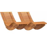 vidaXL Liège, 2 pièces, en bois d'acacia massif, couleur marron