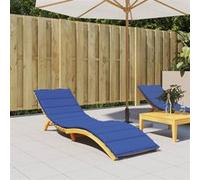 Coussin De Chaise Longue Bleu Royal 200x60x3 Cm Tissu Vidaxl Bleu