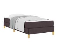 vidaXL Lit à Ressorts avec Matelas Marron foncé 90 x 190 cm Tissu, Lit Chic en Tissu, avec tiroir Pratique, Matelas Box Spring Solide, Design Ergonomique et Confortable