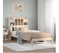 vidaXL Lit bibliothèque sans matelas 90x190 cm bois de pin massif 3322327