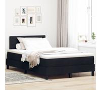vidaXL Lit Box Spring avec Matelas Noir 120x190 cm Tissu