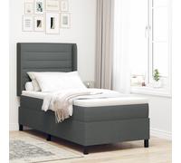 vidaXL Lit Box Spring avec Matelas Taupe 80x200 cm Tissu Pack de 5