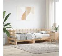 vidaXL Lit coulissant 840388 2x(90x200) cm Bois de pin massif Sans matelas