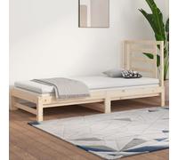 vidaXL Lit coulissant sans matelas 2x(90x200) cm Marron