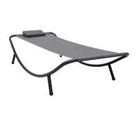 vidaXL Lit de jardin - Gris