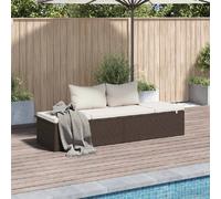 vidaXL Lit de jardin - Marron