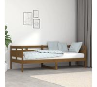 vidaXL Lit de jour 80x200 cm - Bois massif - Marron Miel