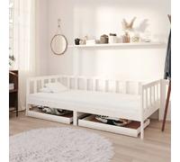 vidaXL Lit de jour 90x200 cm - Blanc