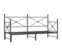 vidaXL Lit de Jour avec gigogne sans Matelas Noir 75x190 cm, canapé-lit, canapé-lit Confortable, lit de Jour avec Matelas, lit d'appoint