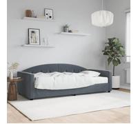 vidaXL Lit de Jour avec Matelas, Canapé-lit, Lit d'Invité, Meuble de Chambre à Coucher Salle de Séjour, Moderne, Gris Foncé 3197278