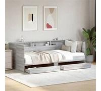vidaXL Lit de Jour avec Tiroirs, Canapé-lit avec Rangement, Lit d'Invité, Meuble de Salon Chambre à Coucher, Moderne, Sonoma 3280851 Multicolore G