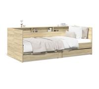 Vidaxl Lit De Jour Avec Tiroirs Sans Matelas Chêne Sonoma 75x190 Cm Multicolore