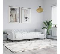 vidaXL Lit de jour 100 x 200 cm Similicuir Blanc