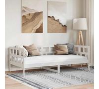 vidaXL Lit de jour - Blanc 90x190 cm