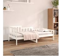 vidaXL Lit de jour Blanc 80x200 cm Bois de pin massif