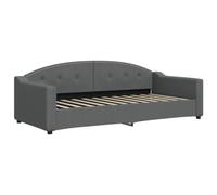 vidaXL Lit de Jour Gris foncé 90x200 cm Tissu, canapé-lit, canapé-lit Confortable, canapé-lit en Tissu, lit d'appoint, canapé-lit Simple