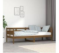 vidaXL Lit de jour Marron miel en bois massif de pin 80x200 cm
