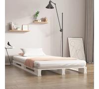 vidaXL Lit de palette - Blanc 90x200 cm