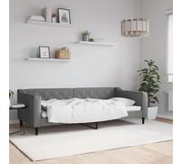 VIDAXL Lit de repos 90x200 - Gris foncé