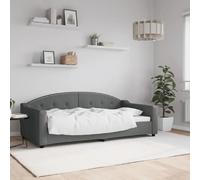 vidaXL Lit de repos avec mousse - Gris foncé