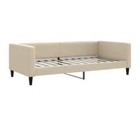 vidaXL Lit de repos 353992 en tissu crème 100 x 200 cm