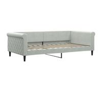 vidaXL Lit de repos sans matelas - Gris clair 100x200 cm