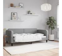 vidaXL Lit de Repos Gris Clair 90x190 cm Tissu, canapé-lit, canapé-lit Confortable, canapé-lit en Tissu, lit d'appoint, canapé-lit Simple
