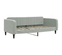 vidaXL Lit de Repos Gris Clair 90x190 cm Velours, canapé-lit, canapé-lit Confortable, canapé-lit en Velours, lit d'appoint, canapé-lit Simple
