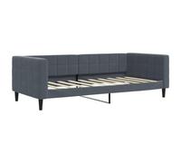 vidaXL Lit de Repos Gris foncé 90x190 cm Velours