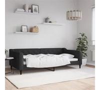 vidaXL – Lit de repos tissu noir 100x200 cm